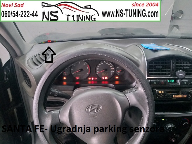ugradnja parking senzora novi sad hyundai santa fe 2003 2004 2005 2006 led ekran kamera rikverc